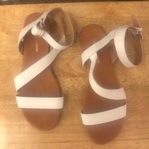 White Strappy Sandals